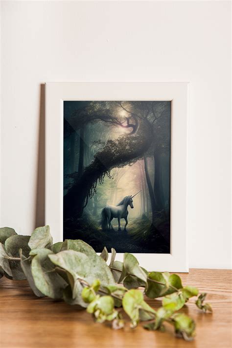 Enchanted Forest And A Unicorn Ink And Pixels