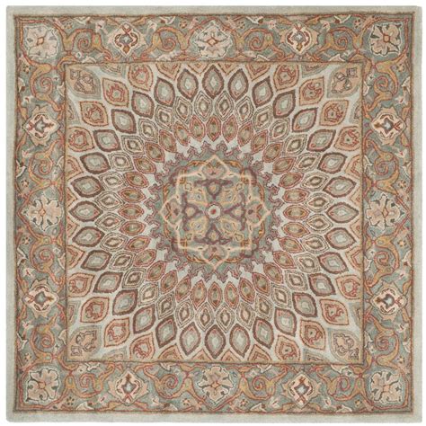 Check spelling or type a new query. Safavieh Heritage Blue/Gray 8 ft. x 8 ft. Square Area Rug ...