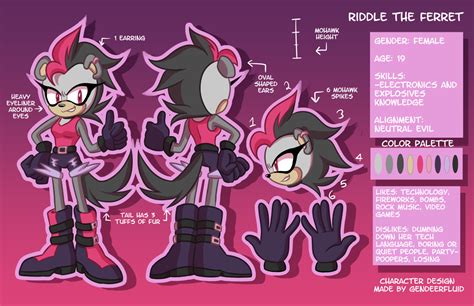 Made Some Reference Sheets For My Sonic Ocs 3c Gendeerfluid
