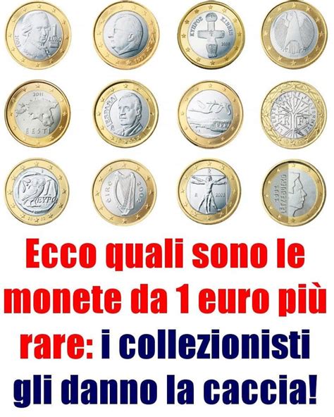 A Bunch Of Coins With The Words Eco Quai Sono De Monete Da 1 Euro Pi