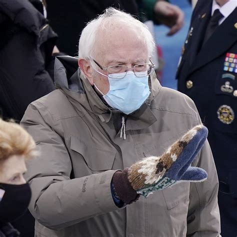 The Story Behind Bernie Sanders S Inauguration Mittens Popsugar Fashion