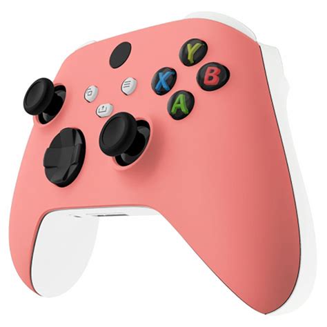Xbox Series Sx Controller Front Faceplate Soft Touch Series Coral Pink