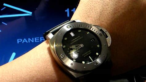 Panerai Pam00305 Luminor Submersible 47mm Wrist Shot Youtube
