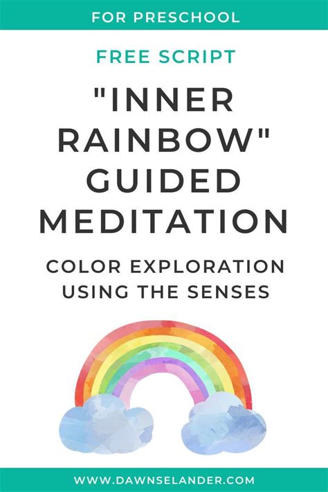 Inner Rainbow Meditation For Preschool Dawn Selander In 2021