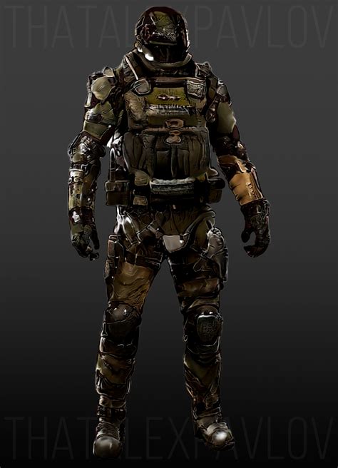 Artstation Army Combat Suit Concept