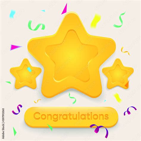 Game Winner Congratulations Badge Star Icon Stock Vector Adobe Stock