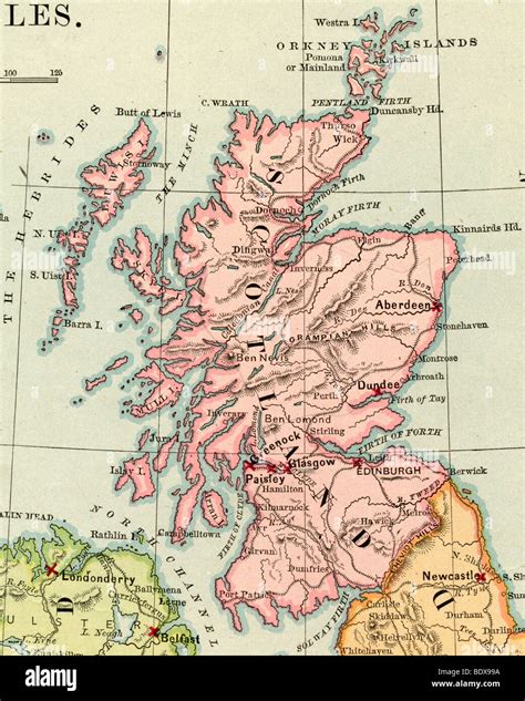 Mapa De Escocia Vintage Fotos e Imágenes de stock Alamy