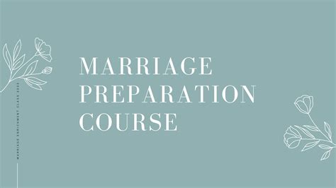 Marriage Preparation Course Petra Community