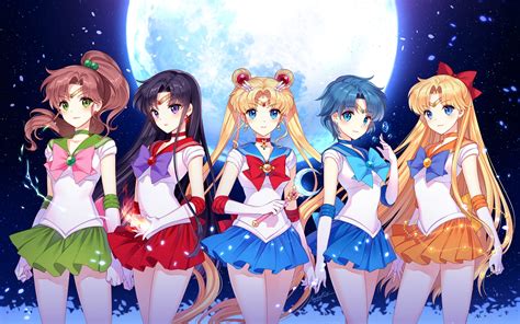 Hd Wallpaper Art Nardack Sailor Moon Aino Minako Hino Rei Kino Makoto