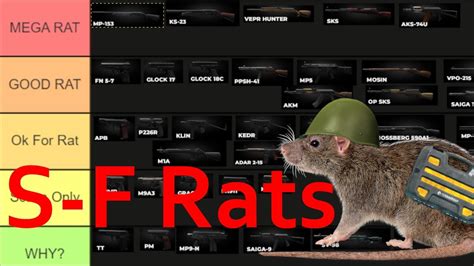 The Rats S F Weapon Tier List Escape From Tarkov Game Videos
