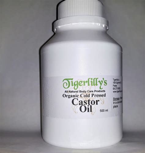 Castor Oil Organic Cold Pressed Tigerlillys Natural Skin Care