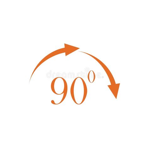 Angle 90 Degrees Sign Icon Geometry Math Symbol Right Angle Classic