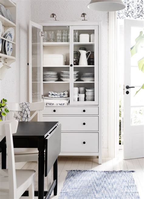The concept of having such living room cabinets with glass doors is not the thing. HEMNES white stained glass-door cabinet with 3 drawers ...