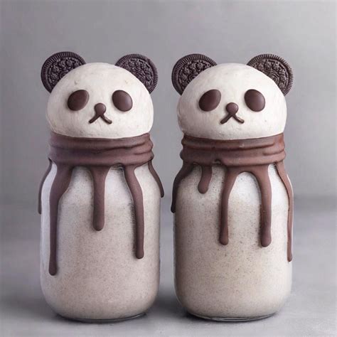 See more ideas about sweets, cute food, cute desserts. Panda Drinks 🐼🍫🖤 Yay or Nay? | Cute baking, Panda food ...