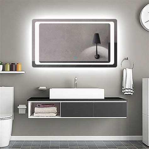 Bathroom Mirror With Illuminated Led Lights Touch Sensor Motion Sensor Landscape Ebay