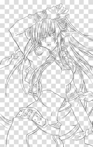 ✓ free for commercial use ✓ high quality images. Line art Drawing Manga Anime, pin up transparent ...