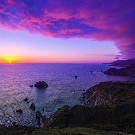 Big Sur California Sunset Sunset Big Sur