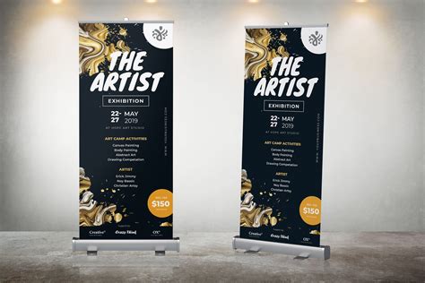 Roll Up Banner Art Exhibitions Ui Creative