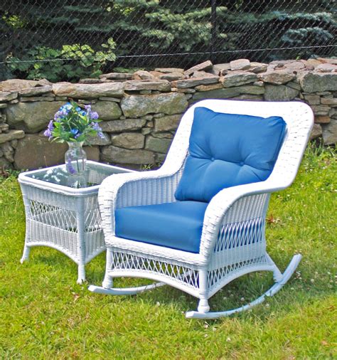 Outdoor Wicker Rocker - Princeton | Wicker patio chairs, Outdoor wicker