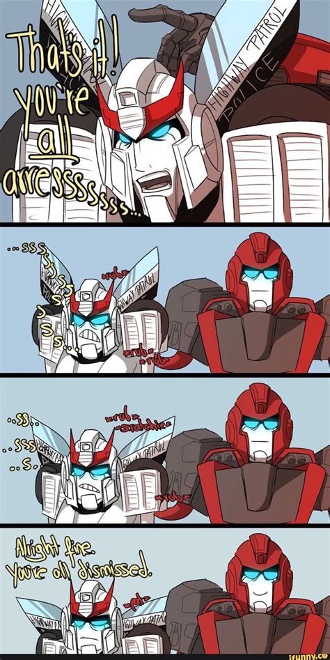 Prowl And Ironhide The Sweet Spot Of Course Transformers Memes Transformers Comic
