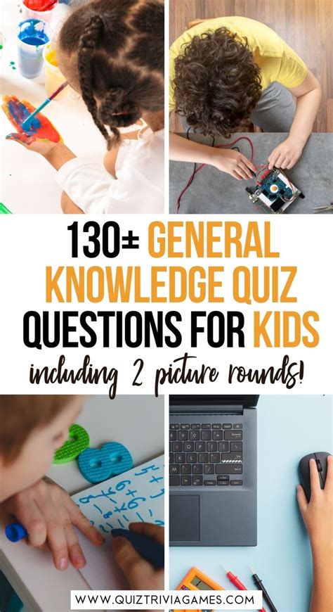 General Knowledge Quiz For Kids 130 Questions And Answers Quiz Trivia