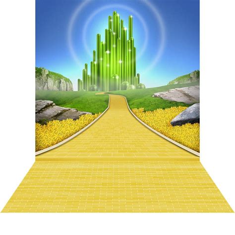 Emerald City Wizard Of Oz Backdrop Follow The Yellow Brick Etsy