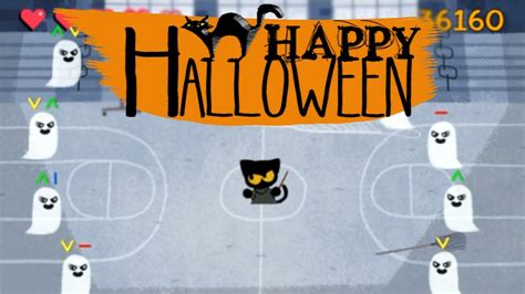Dive in with momo the cat to help new friends and reach. Halloween Cat Game // Google Homepage (Google Doodle ...