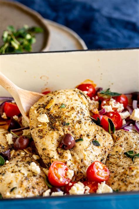 baked greek chicken breasts sprinkles and sprouts