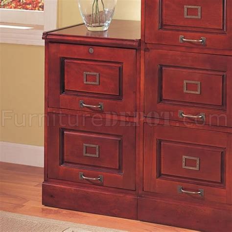 A cherry file cabinet with hutch and wheels is very widely used inside houses these days. Cherry Finish File Cabinets w/Locking Drawers