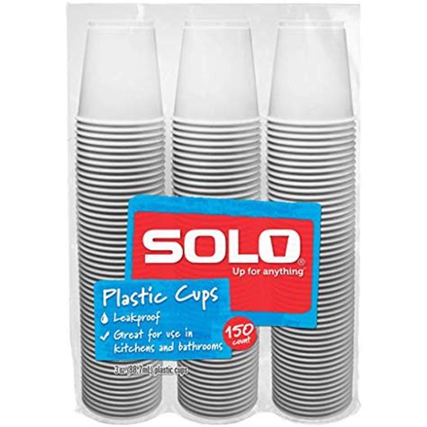 Solo Cup Plastic Bath Refill Cups White 3 Ounce 600 Count Walmart