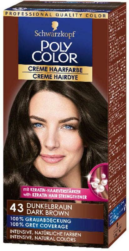 Poly Color Creme Haarfarbe Nr 43 Dunkelbraun ️ Online Von Billa Plus