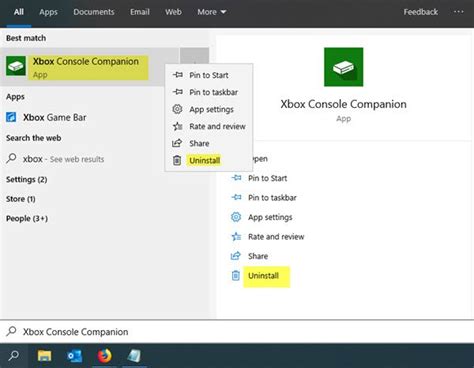 How To Uninstall Xbox Console Companion App In Windows 10
