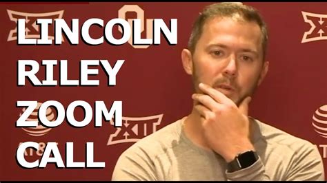 Lincoln Riley Zoom 8 15 20 Youtube