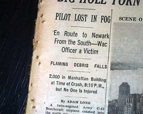 1946 Airplane Crashes Into 40 Wall Street Building