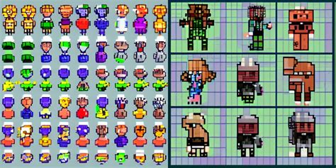 Video Game Sprite Sheet Stable Diffusion