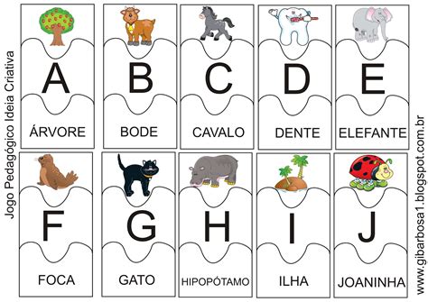 Id Ias Para Educa O Infantil Jogo Pedag Gico Letras Do Alfabeto