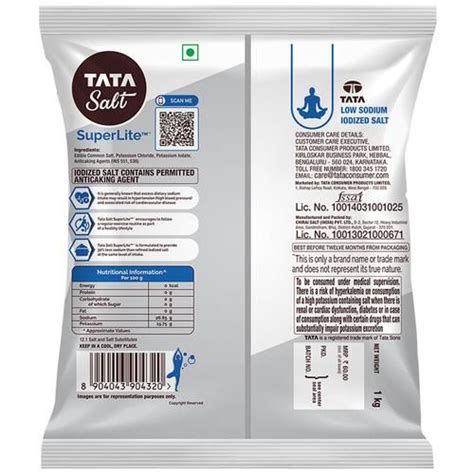 Buy Tata Salt Super Lite Iodized Salt 30 Less Sodium Online At Best Price Of Rs 5520