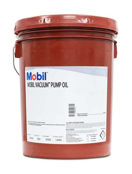 Mobil Vacuum Pump Oil Sae Grade 20 Iso Viscosity Grade 68 Mist Free