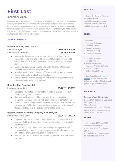 9 Insurance CV Examples for 2024 | Resume Worded