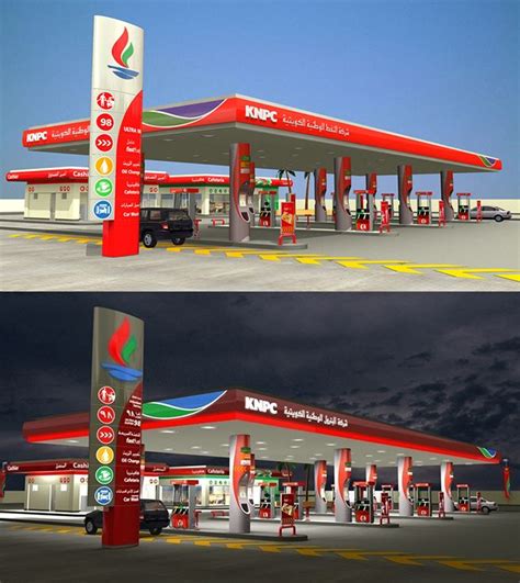 • evaluation teams visited the gas station twice for each lighting installation. KNPC | Minale Tattersfield Design Strategy Group | Canopy ...