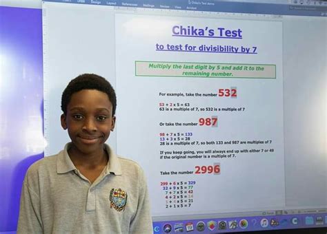 Chika Ofilis Mathematics Test The Formula Of The 12 Year Old Nigerian