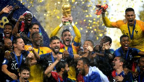 The teams were divided into four. Football World Cup final: France crowned champions after ...
