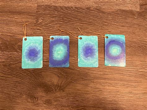 Tie Dye Themed Gift Tags Set Of Etsy