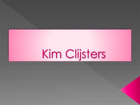 Ppt Kim Clijsters Powerpoint Presentation Free Download Id3796471