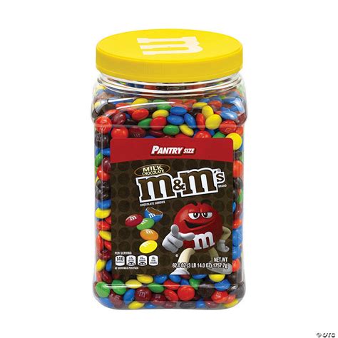 Mandms Milk Chocolate Candies Jar 62 Oz Oriental Trading