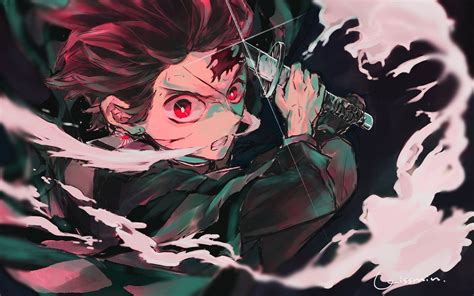 You can order your own manga wallpaper on my main page. #demonslayer tanjiro kamado wallpaper | Anime demon, Anime, Slayer