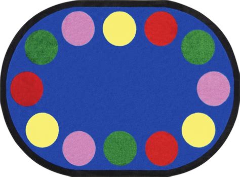 Lots Of Dots Classroom Rug Border Jc1430x Joy Carpets