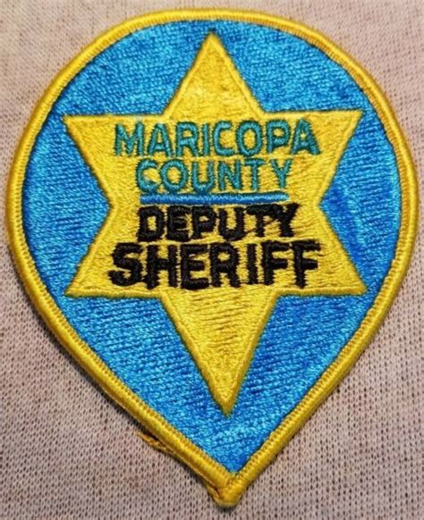 Az Maricopa County Arizona Sheriff Patch 4in Ebay