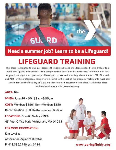June Lifeguard Training Course Ymca Of Greater Springfield