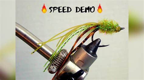 J Lo Bug Drop Shot Bass Fly Speed Fly Tying Demo By Matt Campbell